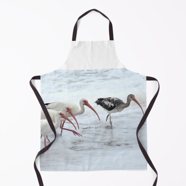 Item preview, A trio of Ibis and a young Ibis in the surf designed and sold by AquarinaFL.