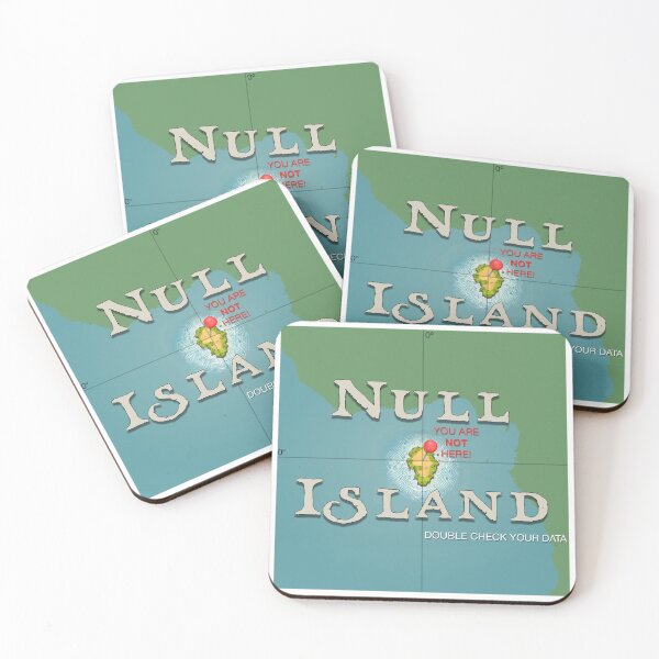Item preview, Map of Null Island - You Are Not Here designed and sold by Young Design Lab.