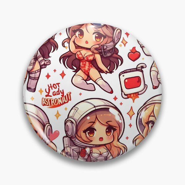 Artikelvorschau, Heißes und süßes Chibi-Astronautenmuster 4.0 entworfen und verkauft von StickyGuys.