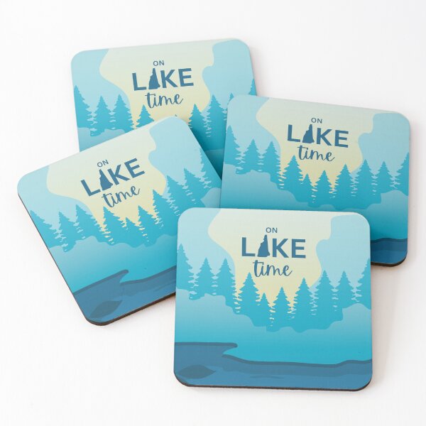 Item preview, On Lake Time - New Hampshire (Square) designed and sold by AJandME.