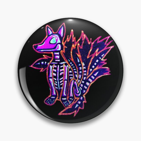 Item preview, KITSUNE Skeleton under blacklights designed and sold by PGKINART.