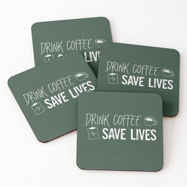 Item preview, Drink Coffee Save Lives designed and sold by nyah14.
