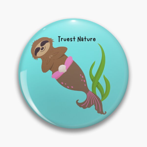 Item preview, Sloth Mermaid in Nature designed and sold by WideStride.