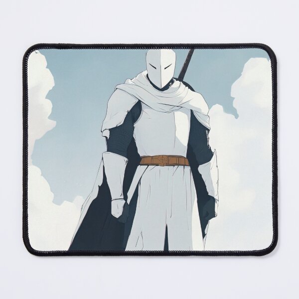 Item preview, Medieval White knight | Anime style designed and sold by ComicsFactory.