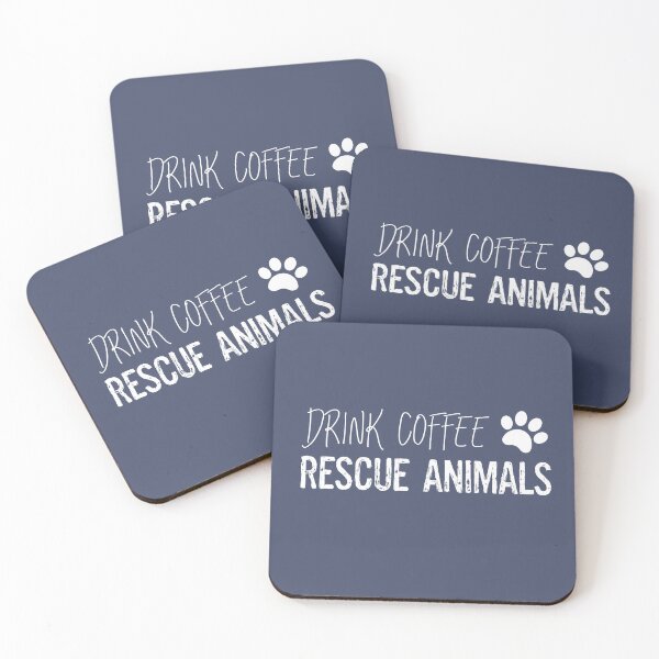 Item preview, Drink Coffee | Rescue Animals designed and sold by nyah14.