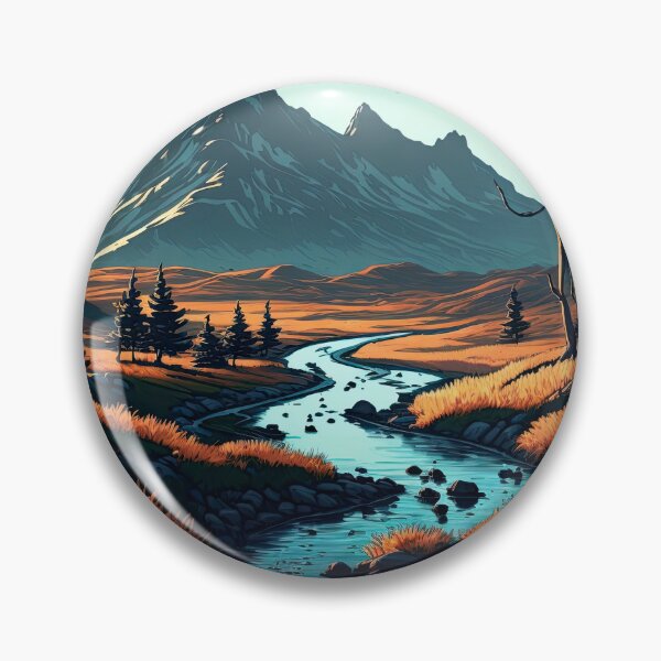 Item preview, Mountain Stream at Dusk designed and sold by KyzArt01.