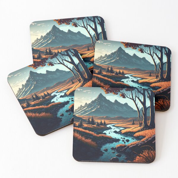 Item preview, Mountain Stream at Dusk designed and sold by KyzArt01.