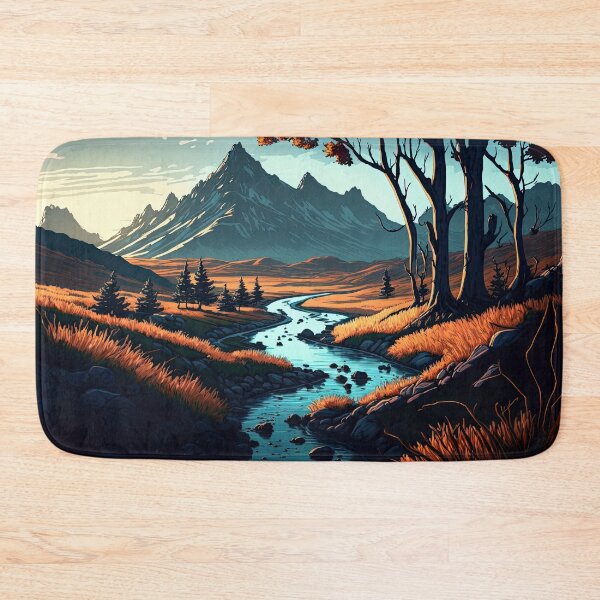 Item preview, Mountain Stream at Dusk designed and sold by KyzArt01.