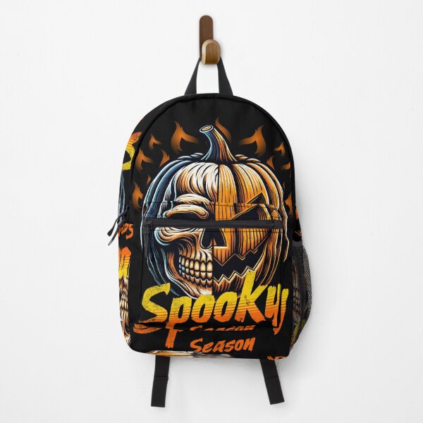 Item preview, Spooky Season Scary Halloween Skull Pumpkin Fall Autumn Creepy Horror Jack O Lantern designed and sold by CarantinedChaos.