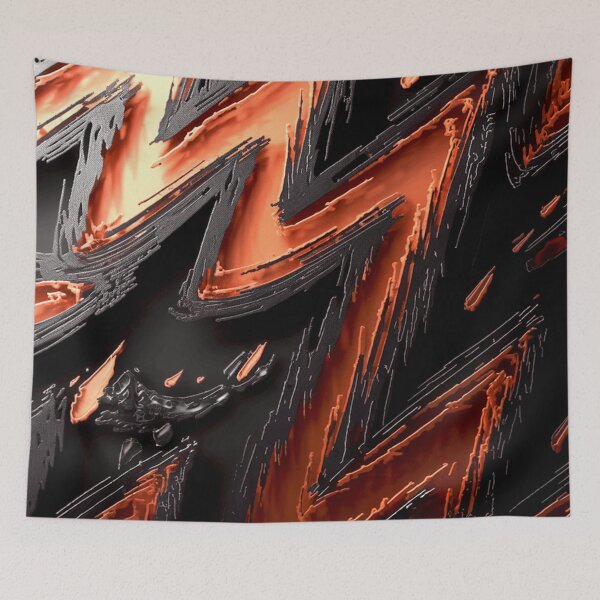 Item preview, Electric Pulse in Orange designed and sold by Exodoi.