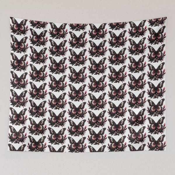 Item preview, Rich Red and Black Butterfly  designed and sold by TonzDesigns.