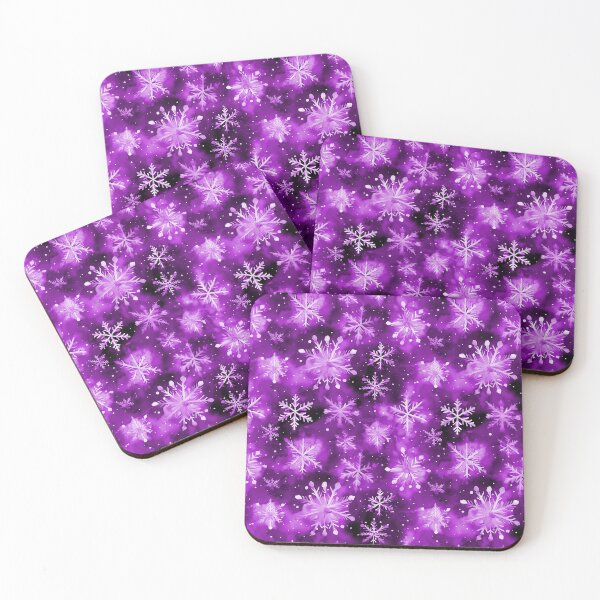 Item preview, Large Snowflakes on Christmas Early Twilight Purple designed and sold by Darcy777.