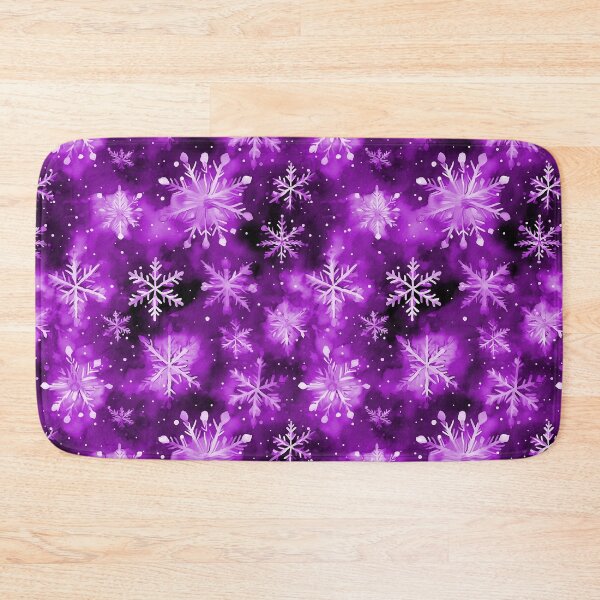 Item preview, Large Snowflakes on Christmas Early Twilight Purple designed and sold by Darcy777.