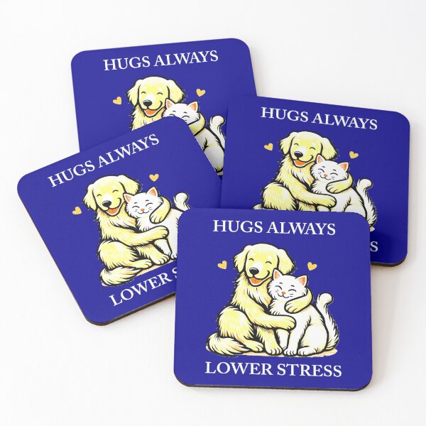 Item preview, “Embrace Calm: Hugs Always Lower Stress” positive vibes inspirational words design designed and sold by TR_fairydesigns.