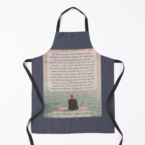 Item preview, Gustave Flaubert quote: At the bottom of her heart, however, she was waiting for something to happen. designed and sold by artbleed.