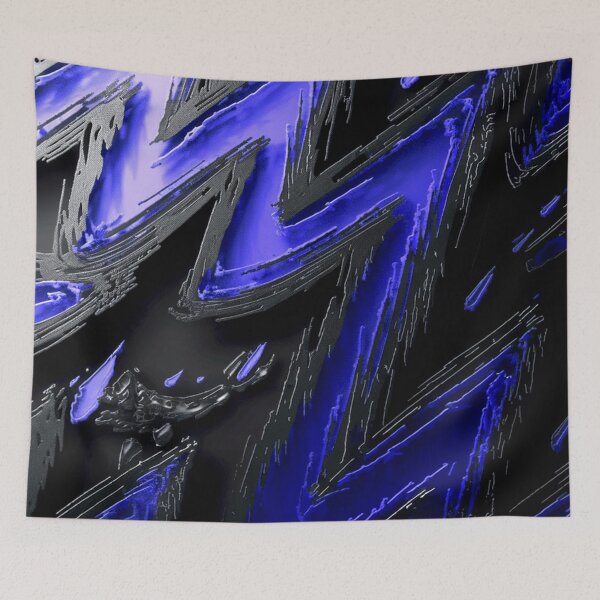 Item preview, Electric Pulse in Navy Blue designed and sold by Exodoi.