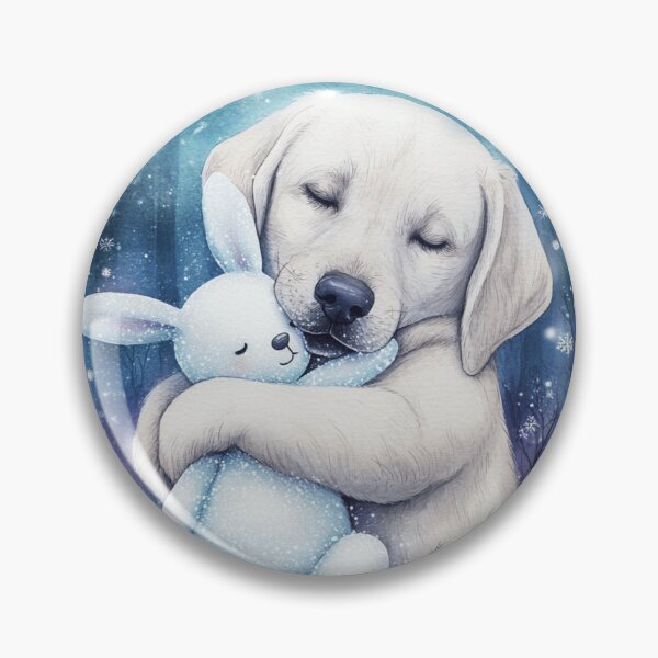 Item preview,  Watercolor Painted Labrador With A Bunny designed and sold by Nocturne  Paws.
