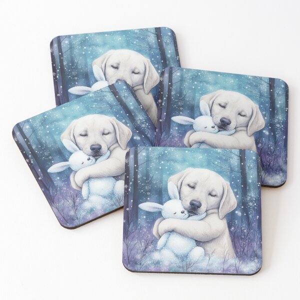 Item preview,  Watercolor Painted Labrador With A Bunny designed and sold by Nocturne  Paws.