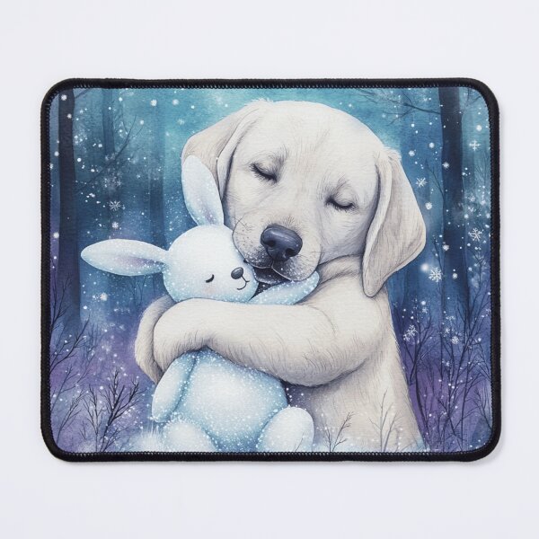Item preview,  Watercolor Painted Labrador With A Bunny designed and sold by Nocturne  Paws.