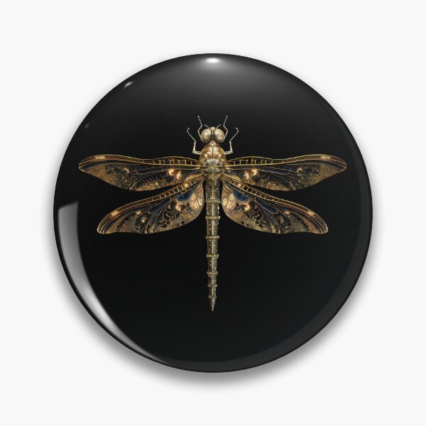 Item preview, Golden Cyberpunk Dragonfly designed and sold by MUV3.