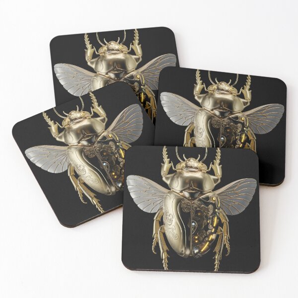 Item preview, Golden Cyberpunk Scarab designed and sold by MUV3.