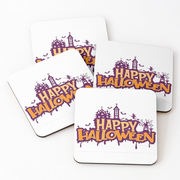 Item preview, happy halloween phrase with spooky shapes designed and sold by TYTOS-SHOP.