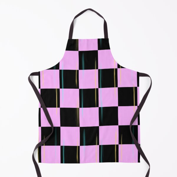 Item preview, Pink and Black Checkered Pattern with Blue and Yellow accents  designed and sold by Jessica Erin.