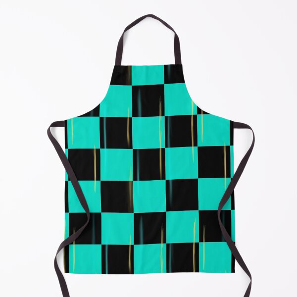 Item preview, Teal and Black Checkered Pattern with Blue and Yellow accents  designed and sold by Jessica Erin.