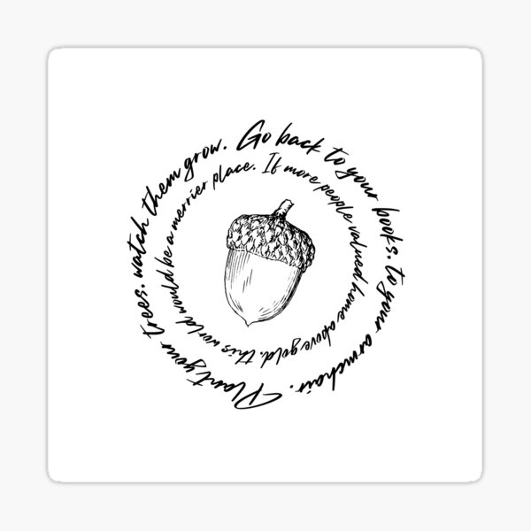 Item preview, The Hobbit Acorn Sticker designed and sold by HelloMelloBello.