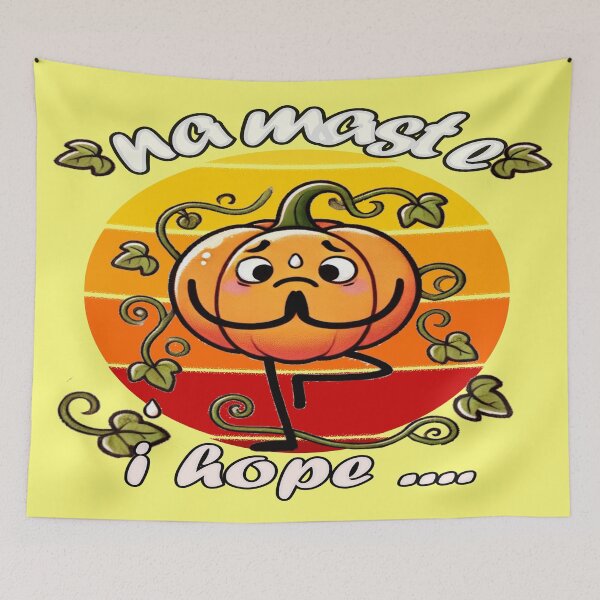Item preview, Anxious Pumpkin- Pumpkin yoga designed and sold by Rajasekar.