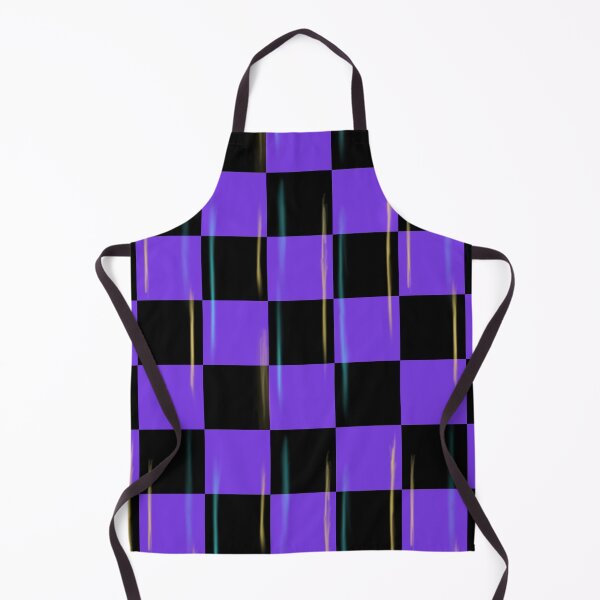 Item preview, Purple and Black Checkered Pattern with Blue and Yellow accents  designed and sold by Jessica Erin.