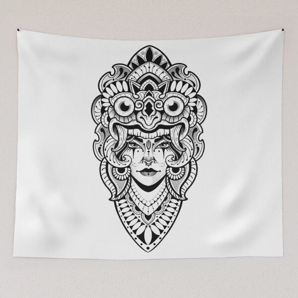 Item preview, Woman with Hindu Buddha ornaments designed and sold by 7Delamancha.