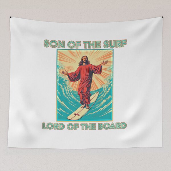 Item preview, Jesús surfista designed and sold by saraslauren.
