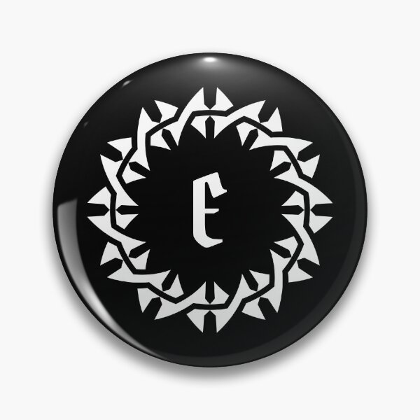 Item preview, Ornamental Mandala Thorn Crown Letter E Design designed and sold by rasagamastore.