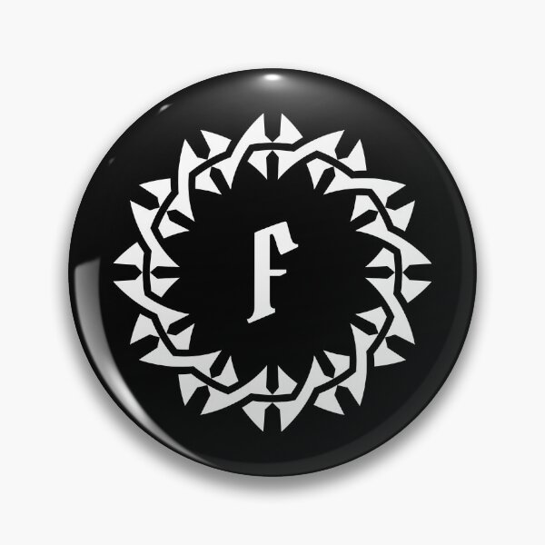 Item preview, Ornamental Mandala Thorn Crown Letter F Design designed and sold by rasagamastore.
