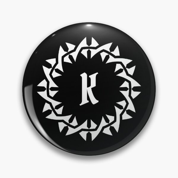 Item preview, Ornamental Mandala Thorn Crown Letter K Design designed and sold by rasagamastore.