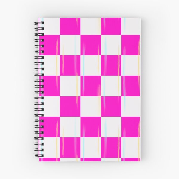 Item preview, Hot Pink and White Checkered Pattern with Blue and Yellow accents  designed and sold by Jessica Erin.