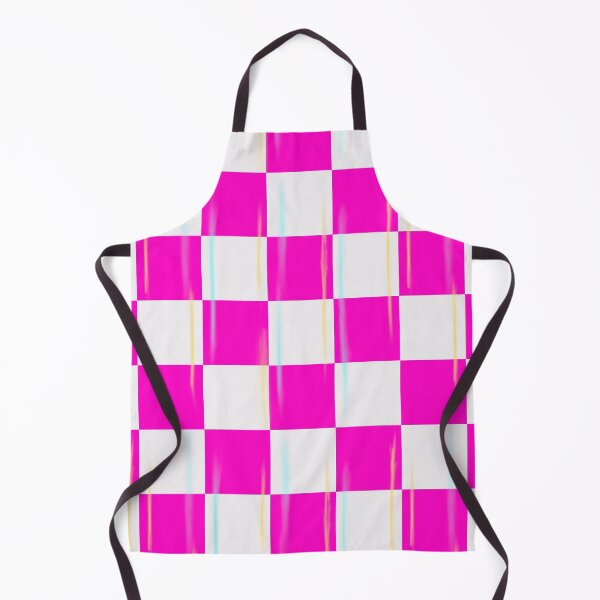 Item preview, Hot Pink and White Checkered Pattern with Blue and Yellow accents  designed and sold by Jessica Erin.