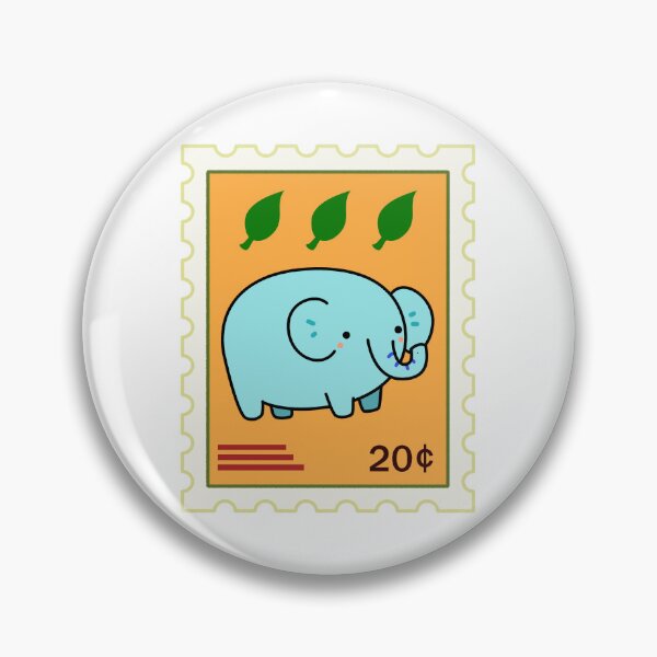 Item preview, Kawaii Elephant Stamp designed and sold by kawaiilife.