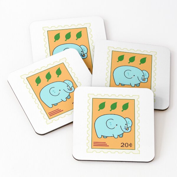Item preview, Kawaii Elephant Stamp designed and sold by kawaiilife.