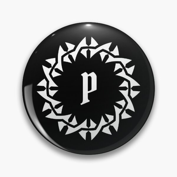 Item preview, Ornamental Mandala Thorn Crown Letter P Design designed and sold by rasagamastore.
