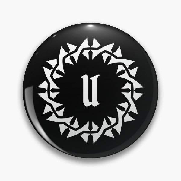 Item preview, Ornamental Mandala Thorn Crown Letter U Design designed and sold by rasagamastore.