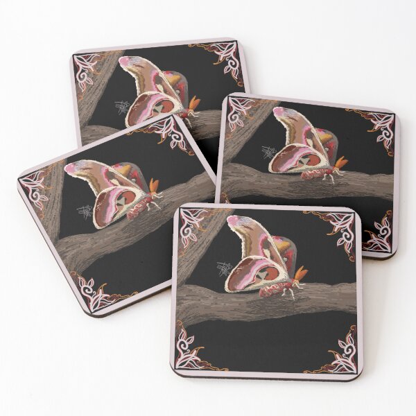 Item preview, Atlas moth pixel art designed and sold by TheMenagerieM.