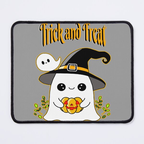 Item preview, Halloween kid ghost Trick and Treat designed and sold by MigWhimsy.