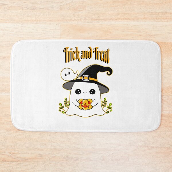 Item preview, Halloween kid ghost Trick and Treat designed and sold by MigWhimsy.