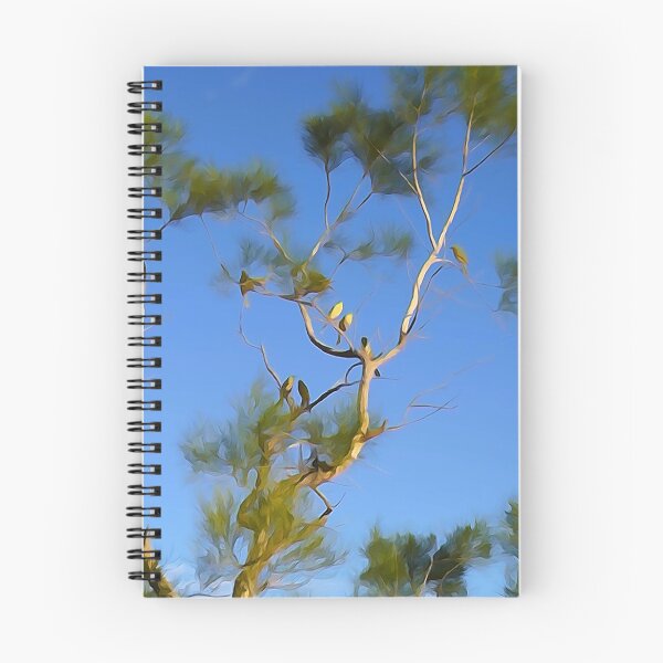 Item preview, Dots of Desert Finches in an Acacia Tree designed and sold by Annalucia.