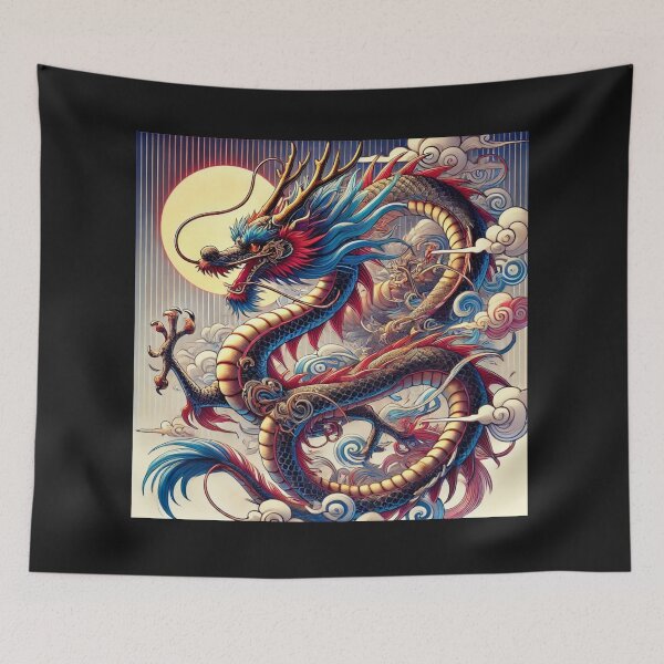 Item preview, Vibrant Eastern Dragon in Anime Style designed and sold by NSB-Design.