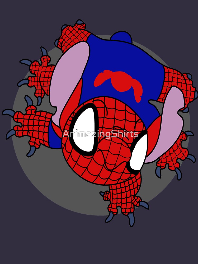 Shirts, Stitch Spiderman Mashup Tee