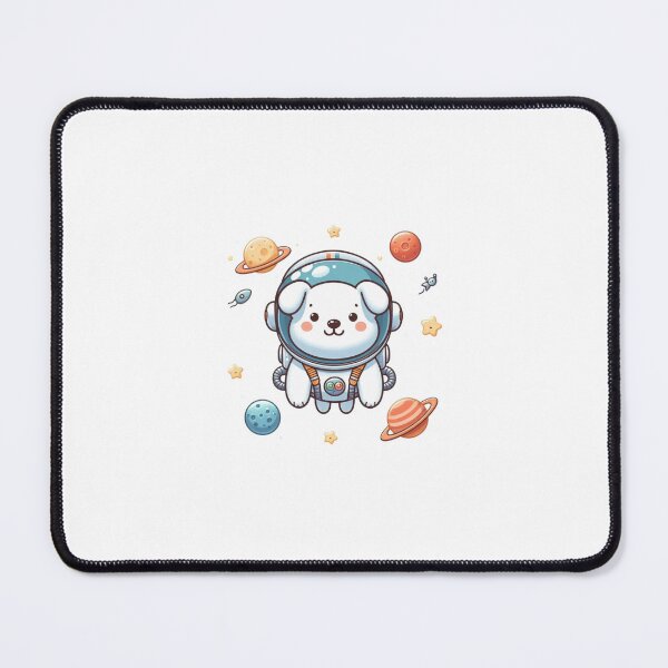 Item preview, A cute astronaut dog floating in space designed and sold by Wise-Stickers.