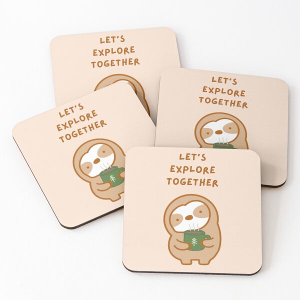 Item preview, Let’s Explore Together Camping Sloth designed and sold by theslothinme.